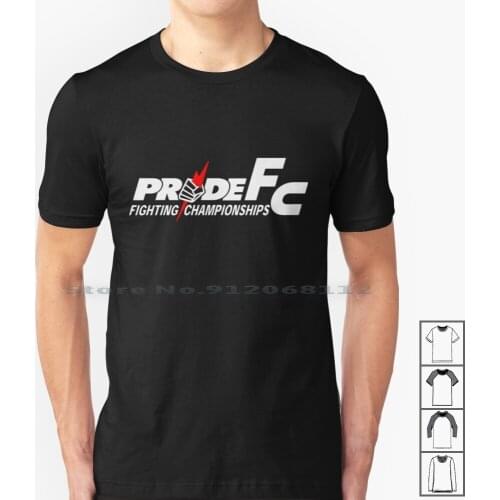 Pride ( White ) T Shirt 100% Cotton Pride Pride Fighting Japan Logo Mirko Crocop Wanderlei Silva Rampage Jackson Fist Lightning