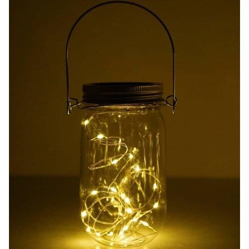 Jonggo Solar Mason Jar Lid Insert LED Mason Jar Solar Light For Glass Mason Home Decor Festival Decoration #30ph