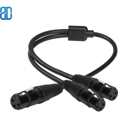 XLR TO 2XLR Canon XLR TO XLR 3Pin Male to Female Microphone Extension Cable Cord Amplifier Guitar Audio Extension Cable Cord
