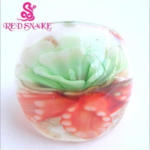 RED SNAKE Brand Fashion Ring Handmade Murano Glass Multifarious Rings RSMG0000#213