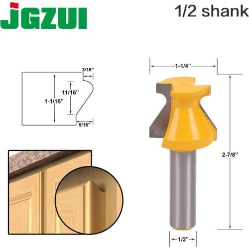 Door Lip & Finger Grip Router Bit - 1/2" Shank 12mm shank 1pc Solid Hardened Steel Bits Router Bit Medium 1/2"