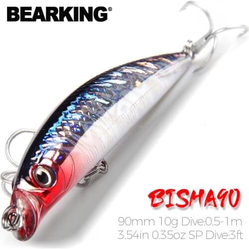 Hot model bearking Retail fishing lures, floating minnow,penceil bait size 90mm 10g,magnet inside,dive 0.5m