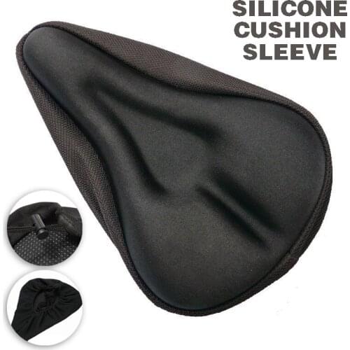 Silicone Bicycle Saddle Cover Men Women MTB Road Bike Comfortable Soft Universal Seat Cushion Cycling Saddle