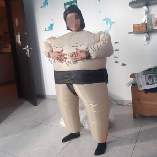Inflatable Costumes Adult Kids Sumo Pirate Clown Suit Fat Man Airblown Cosplay Cartoon Purim Halloween Men Women Clothes Wear