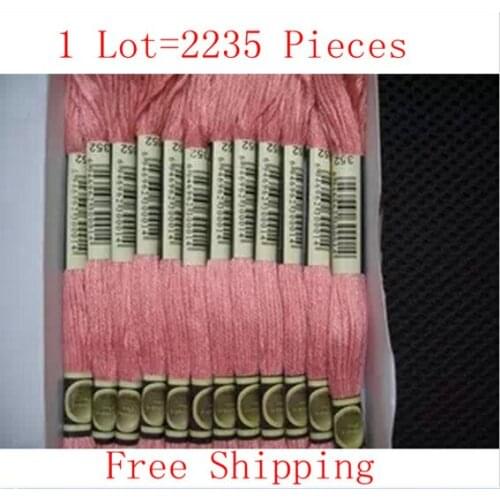 Highly Recommended Cross Stitch Thread Embroidery Sewing Thread Total 2235 PCS Similar DMC Thread 8m Long, 6 Share Free Shipping