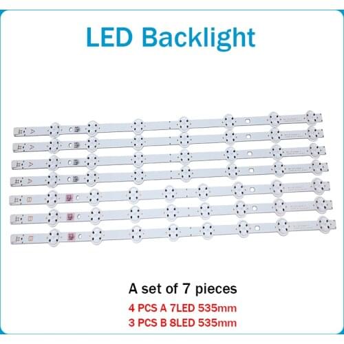 New 14 PCS LED backlight strip for LUX0155004 VES550QNDS-2D-N12 VES550QNDS-2D-S11 SVV550AK7_UHD_7LED_A B Type 55AO4USB