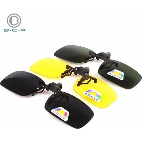 Polarized Clip Night Vision Glasses for Bicycles Box Anti-UV Cycling Clip on Glasses Men Women Cycling Goggles Sport Sunglasses