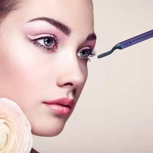 Makeup Portable Pen Style Electric Heated Eyelash Curler Makeup Eye Lashes Long Lasting EyeLash Curler Heat For Women Cosmetics