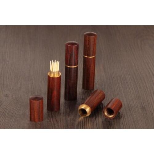 Portable toothpick holder red acid branch toothpick box toothpick holder