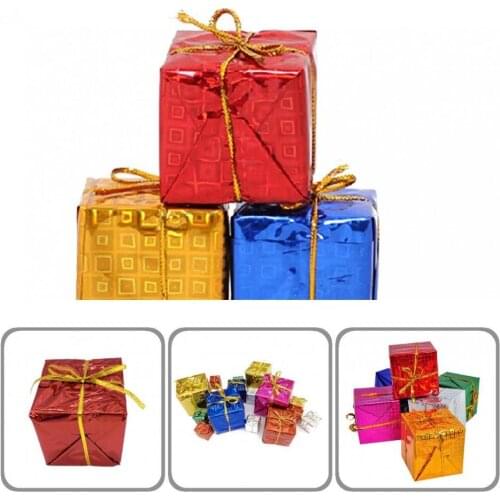 Simple Installation Portable Square Xmas Tree Hanging Decorations for Home
