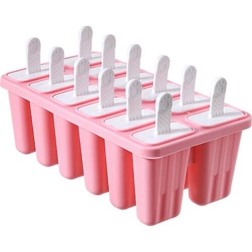 Silicone Ice Lattice Homemade Ice Maker Mold Set Popular 12 Compartments Ice Cream Moulds Sicle Mold