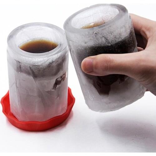 Ice Cup Maker Silicone Mold Summer Beer Wisky Mug Cube Frozen Mould Party Drink Ice Tray Bar Accessories Drop Shipping 9*10cm
