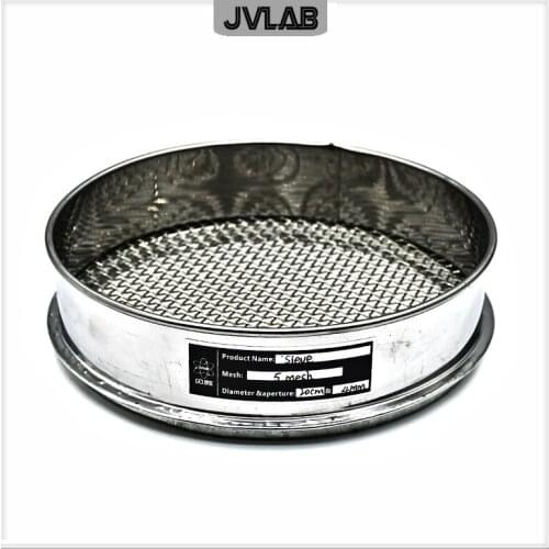 Test Sieve Soybean Rice Grain Sesame Flour Sample Sieve Stainless Steel Filter Mesh Chroming Frame Dia 20cm 2-5 mm / 4 - 10 Mesh