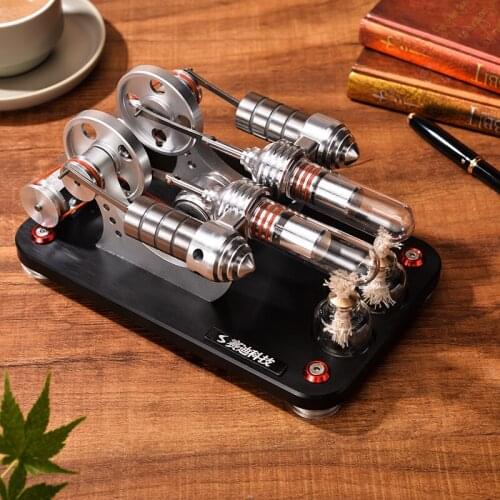 Startable Stirling engine model Stirling generator micro engine external combustion engine M14-03-S