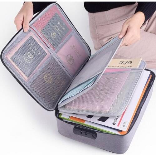 High Quality Large Capacity Document Storage Bag Box Waterproof Document Bag Organizer Papers Storage Pouch Travel File Bag