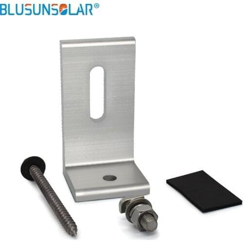 High Quality L-type Panel Mounting bracket Solar End Clamp 100% Aluminum Solar Clamp for Framed Module