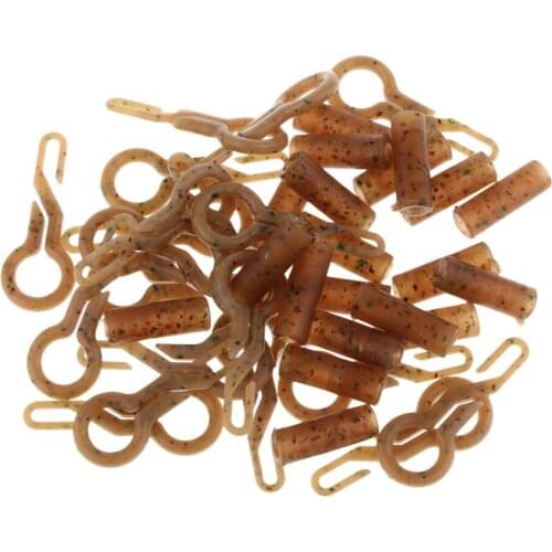 10pcs Fishing Back Safety Clips Secure Clips for Making Carp Rigs