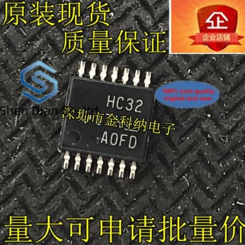 10pcs 100% orginal new in stock Genuine SN74HC32PWR silk screen HC32 TSSOP-14 logic IC