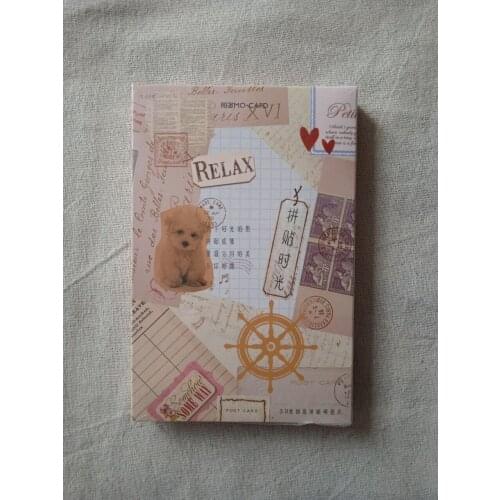 143mmx93mm colorful time paper postcard(1pack=30pieces)