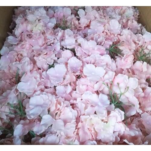 30pcs 18cm hydrangea flower head wedding festival celebration background road led flower DIY artificial decorative flower