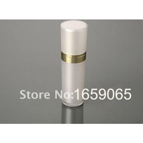 50ML pear white acrylic cone-shape pump lotion bottle,cosmetic container empty press pump Cosmetic refillable bottle Packaging