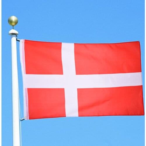 90X150cm DNK DK Danmark Denmark Flag Polyester Banner National Flag 3X5ft