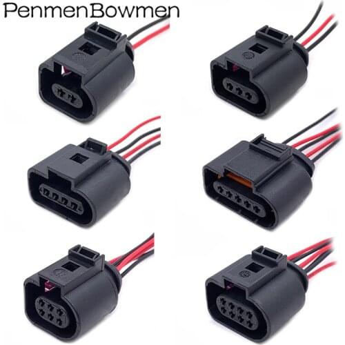 2-14 Pin 1.5MM Auto Coil Extension Adapter Electrical Waterproof Connector Wire Harness Horn Socket Plug 1J0973702 1J0973703