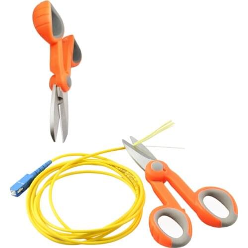 Free shipping 10pcs/Lot Fiber Optic Kevlar Shears Scissors- Cut Electrical Wire Coax Cable,Scissors are sharp