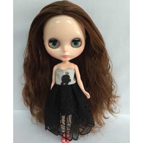 Free shipping cost Nude Blyth Doll ,brown hair Factory doll, Suitable For DIY Change BJD Toy For Girls