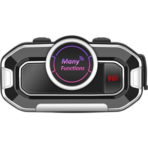 1PCS V9 Motorcycle Helmet Intercom Motorcycle Bluetooth 5.0 Headset Intercom Wireless BT Interphone FM Music Sharing