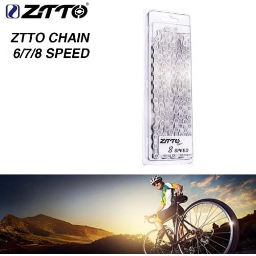 ZTTO 6 7 8 Speed Chain Mountain Bike Road Bicycle Parts High Quality Durable Chains missing link for parts K7 System MTB