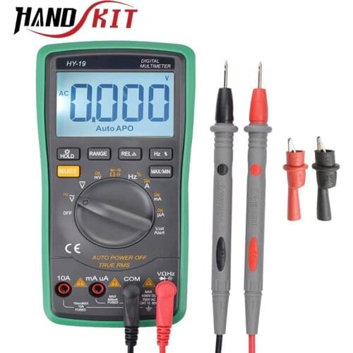 Digital multimeter AC/DC Voltage Current Capacitance Ohm Temperature tester Auto/Manual Range Measurement