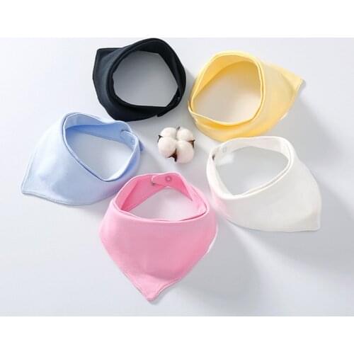 Baby Bibs Cotton Absorbent Hypoallergenic Bibs Unisex Newborn Baby Bandana Bibs Drooling Teething Bibs