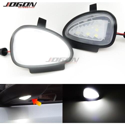 For Volkswagen VW GOLF 6 MK6 GTI R32 2008-2014 Touran LED Side Mirror Rearview Puddle Light Welcome Courtesy Lamp Trim
