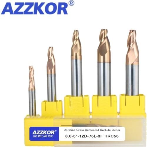 Chamfer End Mills Top Milling Cutter Alloy Coating Tungsten Steel Tool By Aluminum Steel Cnc Maching Tools 3 Blade Endmills 6mm