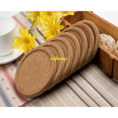 500pcs/lot 10cm Round Cork Coasters Tea Drinks Coasters Cup Mats Pads Home Vintage Cup Coaster Kitchen Accessories