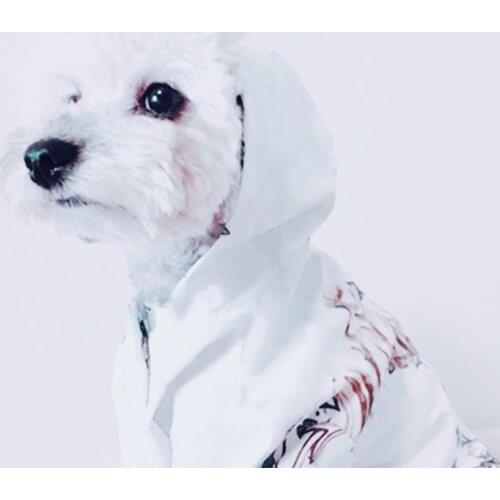 Giraffe Print Dog Jacket for Small Medium Dogs Button Style Pet Dog Coat French Bulldog Clothes A11