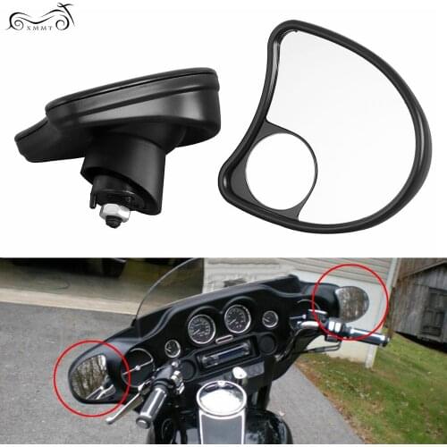 Motor Fairing Mount Rearview Mirrors For Harley Touring 14-Later Electra Glide FLHTK FLHTCU Street Glide FLHX