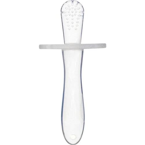 Soft Silicone Baby Appease Teether Soothing Molar Stick Solid Color Infant Teether Teeth Developmental Kids Safety material