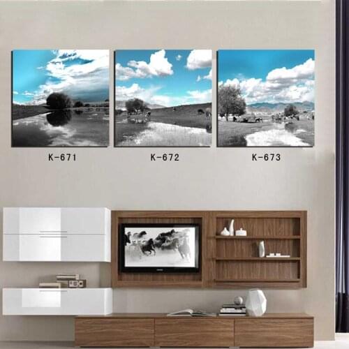3 Panels Wall Art Canvas Paintings Picture Landscape Pattern Canvas Wall Art Home Decor For Living Room Decorative Paintings