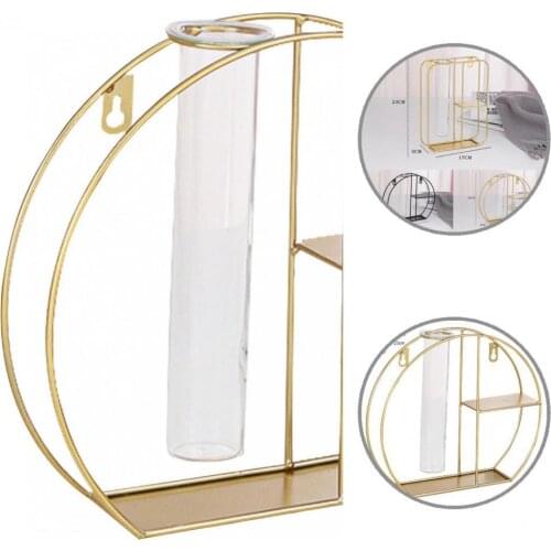 Premium Desktop Vase Hydroponic Plant Crafts Decoration Good Texture Home Vase Decoration Nice-looking for Living Room