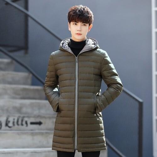 2020 Winter new Mens Down Jacket White Duck Down Jackets Casual mens Down Jackets Medium-Long Coats plus size s-3XL