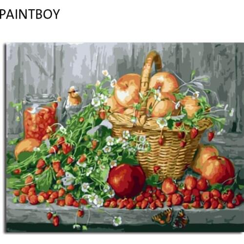 PAINTBOY DIY Framed Pictures Painting By Numbers DIY Digital Canvas Oil Painting Home Decor For Living Room Wall