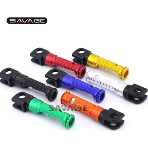 Front Foot Pegs For SUZUKI GSX-S 750 1000 1000F GSX-S1000 2015-2020, GSR 750 2011-2018 Motorcycle CNC Rider Footrest Adapter