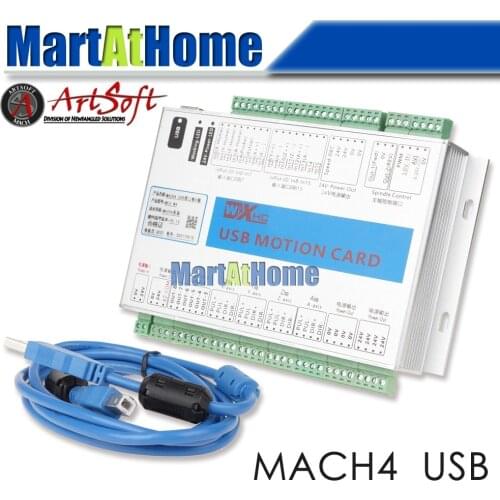 USB 2MHz Mach4 CNC 4 Axis Motion Control Card Breakout Board MK4-M4 for Lathes, Machine Centre, CNC Engraving Machine #SM781 @SD