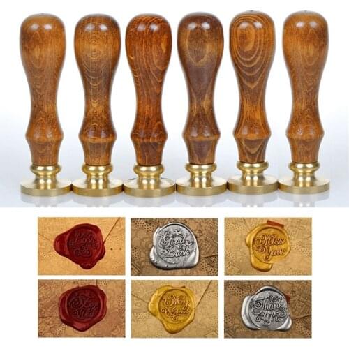 Hot Classic Sealing Wax Initial Wax Seal Stamp Various Alphabet Letter Retro Wood Scrapbooking Stamp DIY Post Decorative