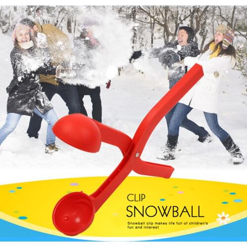 Winter Snow Ball Maker Sand Mold Tool Kids Toy Snow Scoop Maker Clip Snowball Fight Outdoor Sports Child Toy Color Random