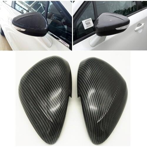 SKTOO Car Stying Fit For Peugeot 301 308 408 508 2008 3008 308S Door Side Mirror Cover Rear View Cap Accessories