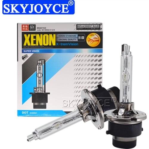 SKYJOYCE 2PCS Super Vision UV Free HID Headlight Xenon Bulb 35W D2S D4S 55W Xenon HID Replacement Bulbs 4300K 5000K 6000K 8000K
