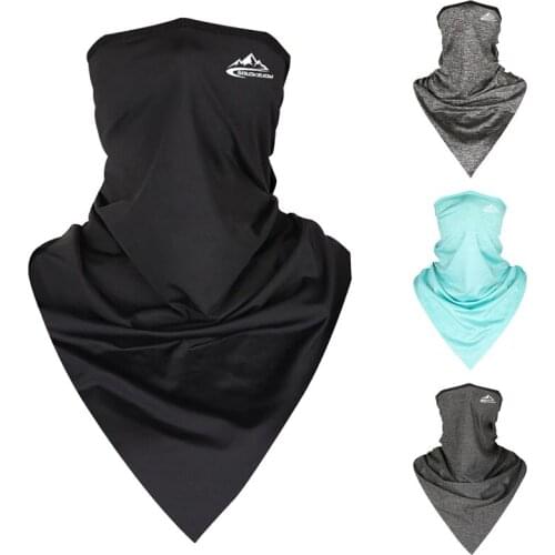 GOBYGO Sunscreen Triangle Scarf Ice Silk Breathable Quick-Drying Skin-Friendly Fishing Cycling Sports Headwear Bandana Headband